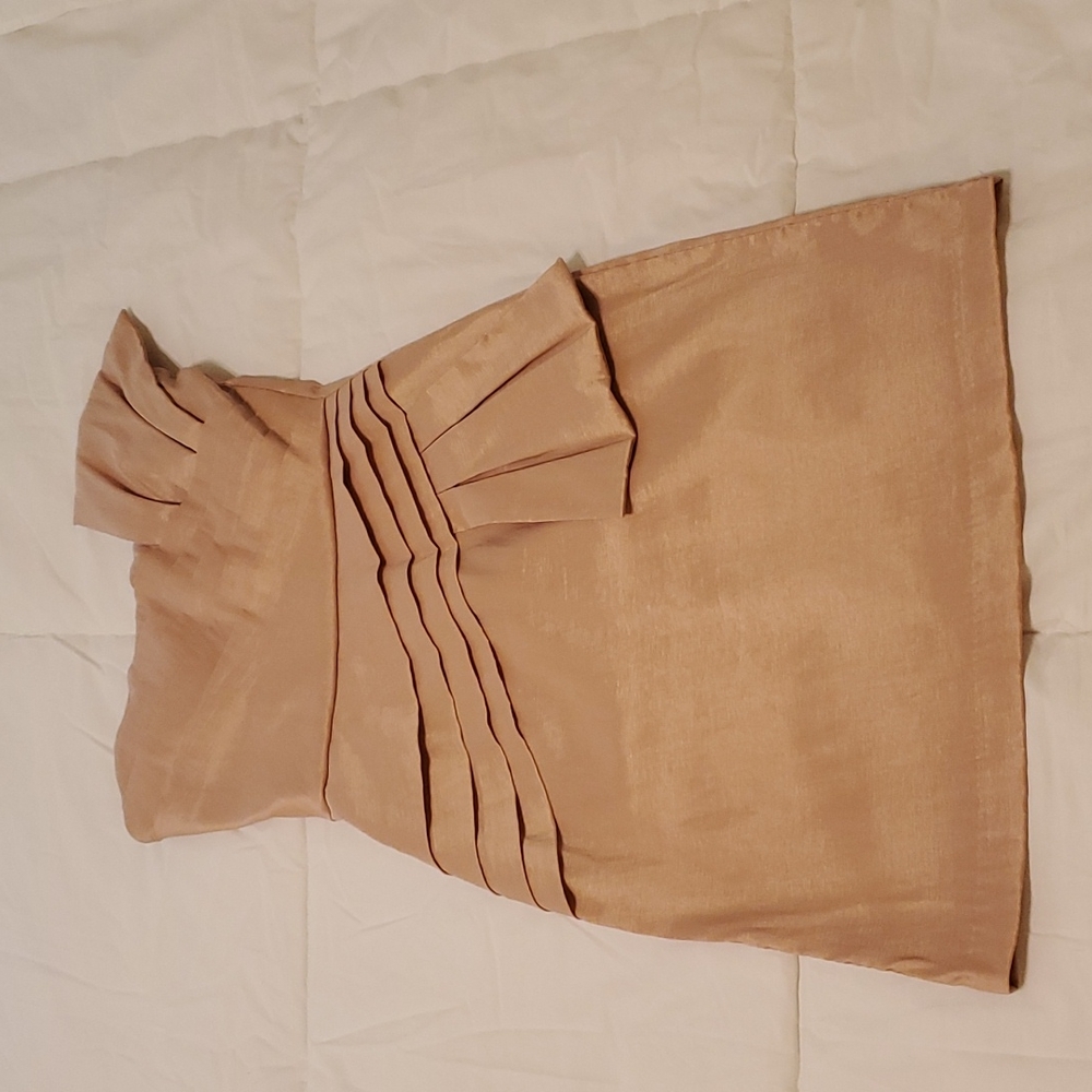 Pastel pink strapless mini dress size 5.